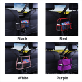 3 layer pu leather mesh organizer between seats